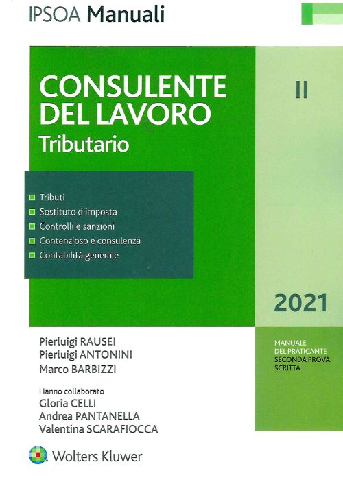 Consulente del lavoro. Vol. 2: Tributario