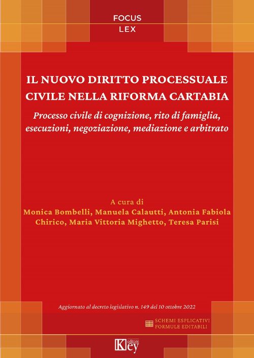 Il nuovo diritto processuale civile nella riforma Cartabia EBOOK