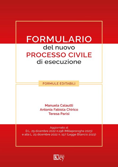 Formulario del nuovo processo civile di esecuzione EBOOK