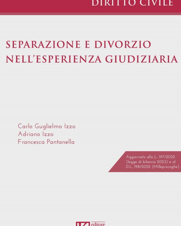 Separazione e divorzio nell’esperienza giudiziaria EBOOK