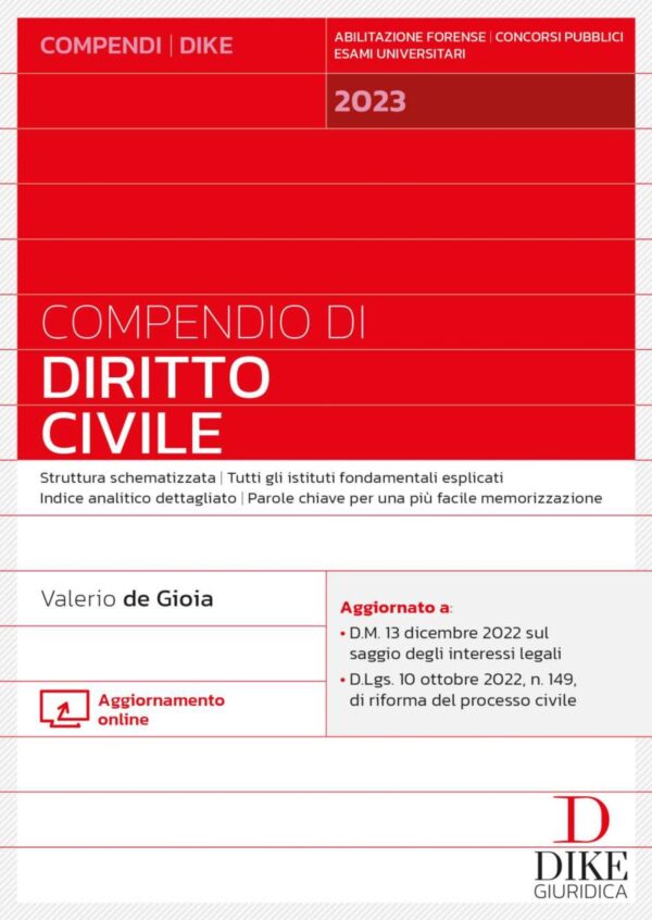Compendio di diritto civile 2023 dike