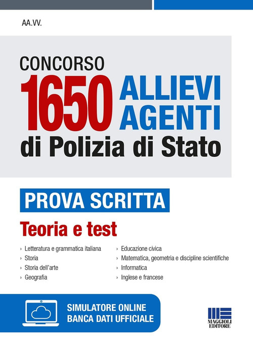 Concorso 1650 allievi agenti Polizia di Stato. Prova scritta. Teoria e test