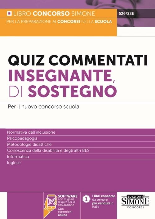 Quiz commentati Insegnante di Sostegno – Per il nuovo concorso scuola