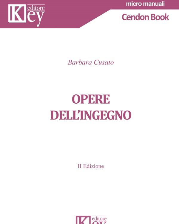 Delle opere dell’ingegno EBOOK