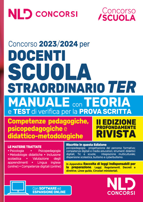 Concorso docenti scuola straordinario TER 2023-2024. Manuale con teoria e test di verifica per la prova scritta
