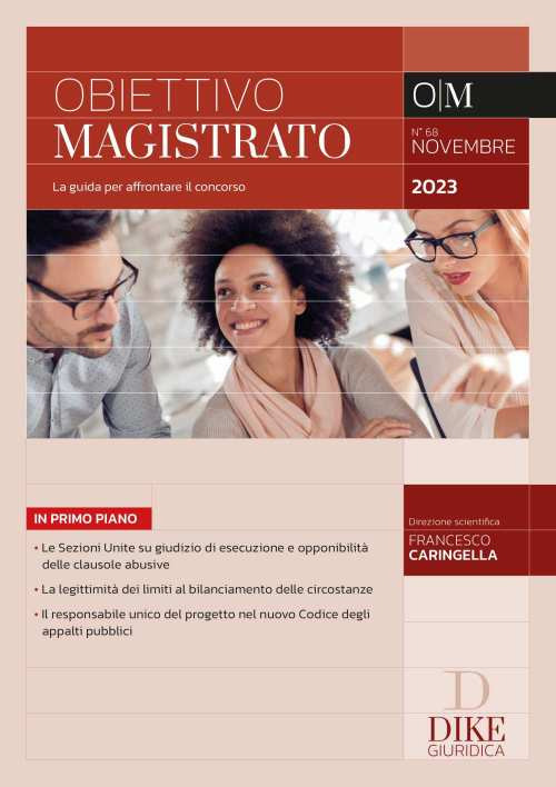 Obiettivo magistrato. La guida per affrontare il concorso. Vol. 68: Novembre