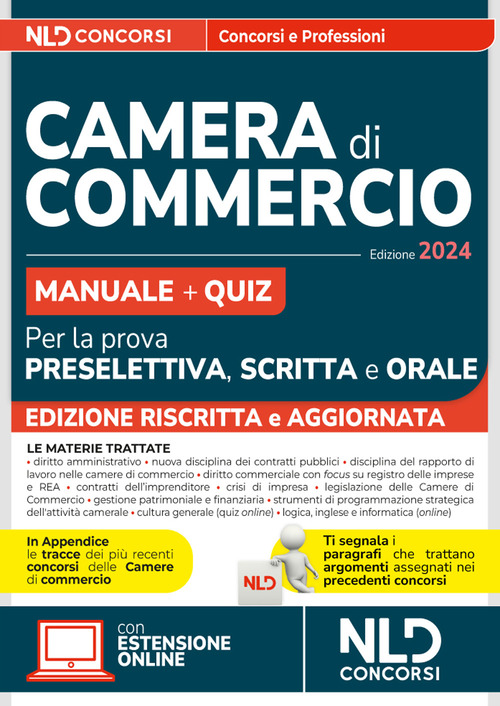 Concorsi Camera di Commercio: Manuale + Quiz per la prova preselettiva, scritta e orale