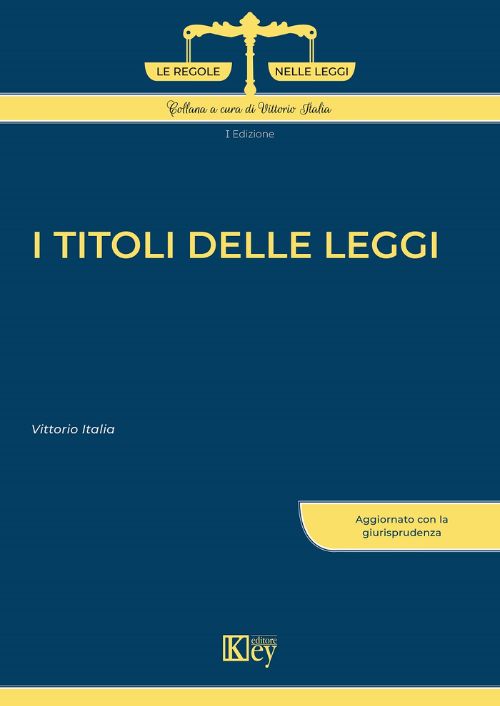 I titoli delle leggi EBOOK