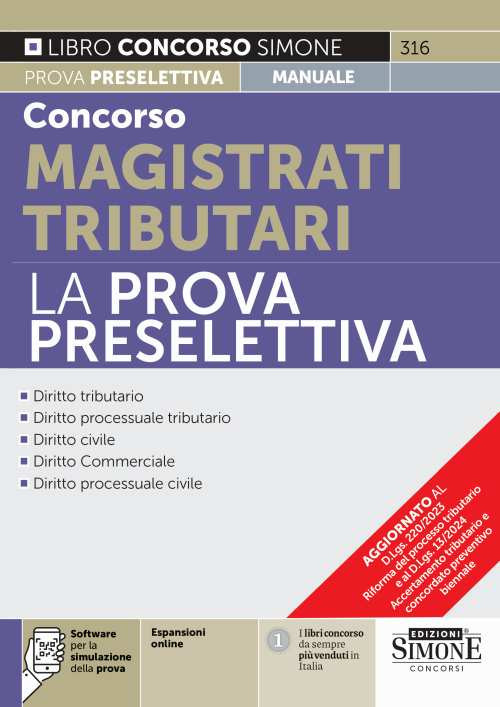 Concorso magistrati tributari. La prova preselettiva