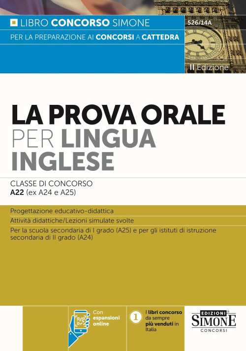 La prova orale per lingua inglese. Classe di concorso A22 (ex A24 – A25)