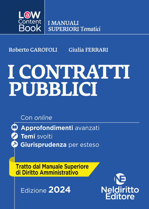 I contratti pubblici. Per concorso in Magistratura