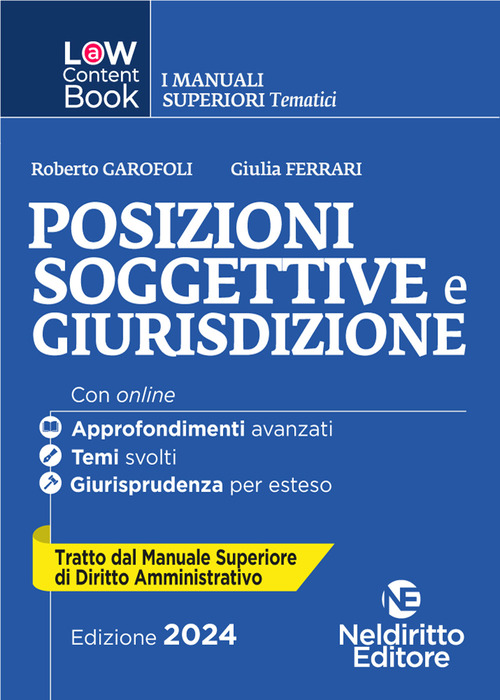 Posizioni soggettive e giurisdizione. Per concorso in Magistratura