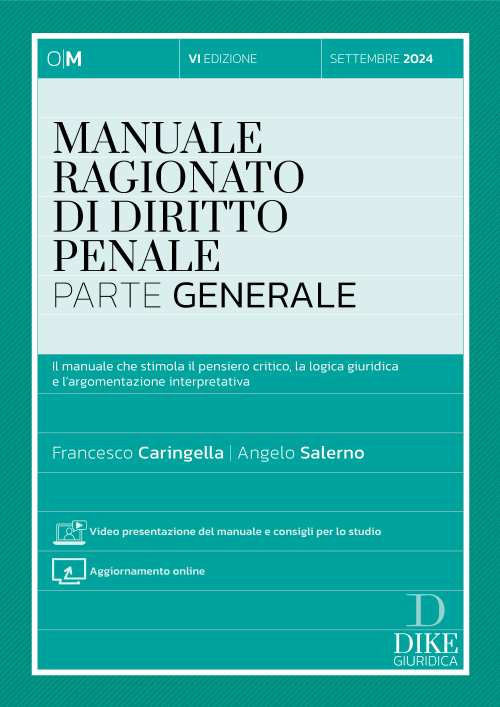 Manuale ragionato di diritto penale. Parte generale