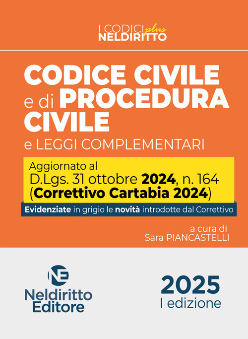 Codice civile e procedura civile plus aggiornato al decreto correttivo Cartabia