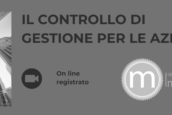 CORSO E-LEARNING | IL CONTROLLO DI GESTIONE PER LE AZIENDE