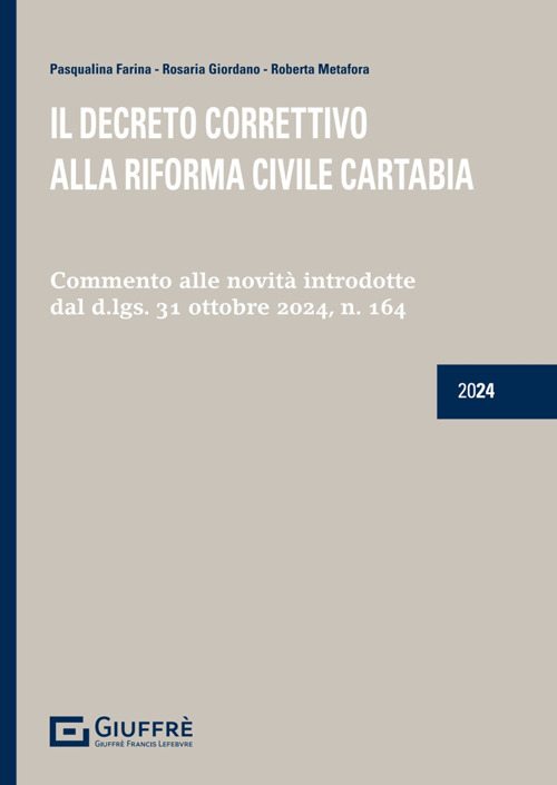 Il decreto correttivo alla riforma civile Cartabia