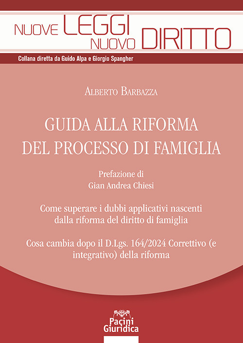 Guida alla riforma del processo di famiglia. Come superare i dubbi applicativi nascenti dalla riforma del diritto di famiglia. Cosa cambia nuovamente dopo il D. Lgs. 164/2024 correttivo (e integrativo) della riforma