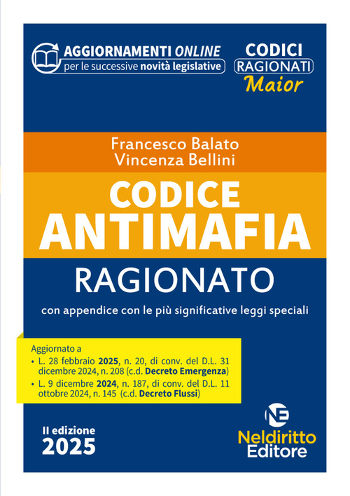Codice antimafia ragionato 2025