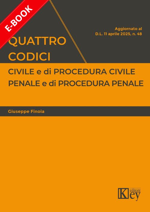 Quattro codici. Civile e di procedura civile, penale e di procedura penale 2025 EBOOK