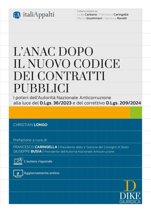 L’ANAC dopo il nuovo codice dei contratti pubblici