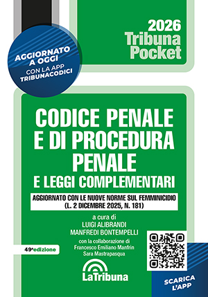 Codice penale e di procedura penale e leggi complementari Pocket. GENNAIO 2026