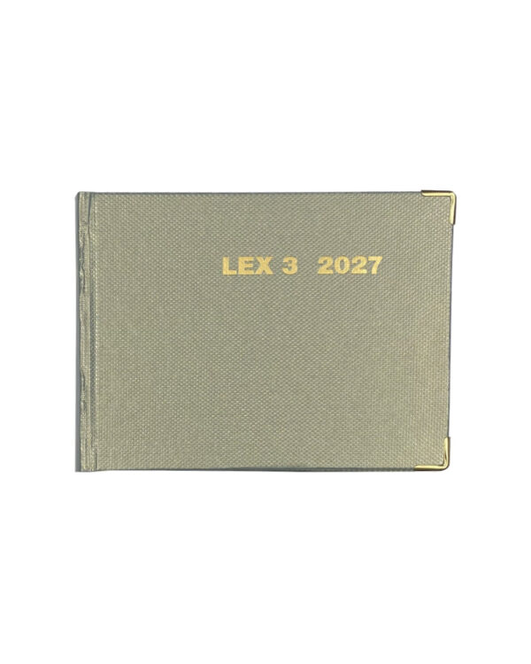 Agenda legale Lex 3 Grigio Perla 2027