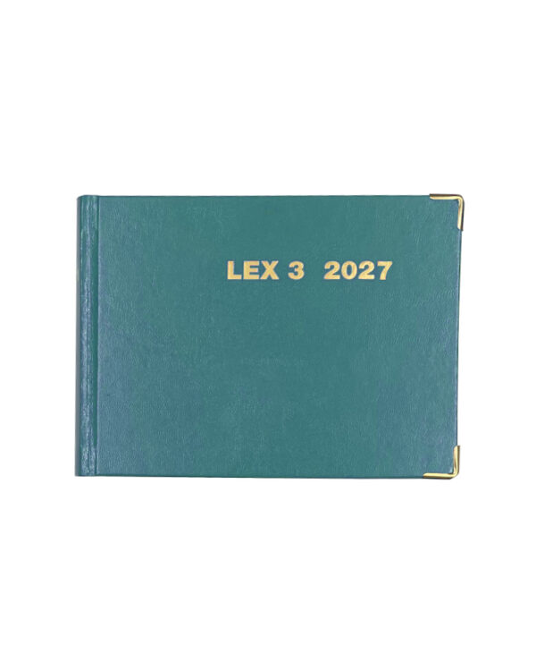 Agenda legale Lex 3 Verde Petrolio 2027