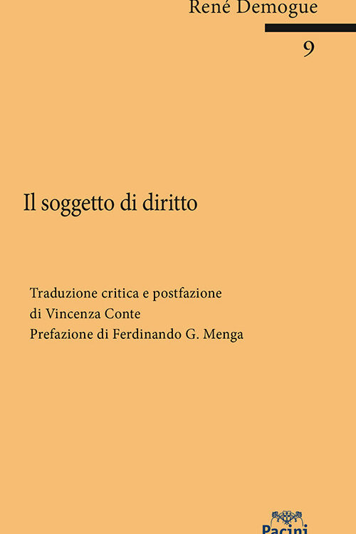 Il soggetto di diritto