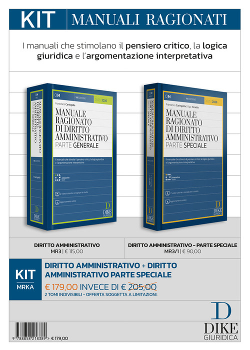 Kit. Manuali ragionati: Diritto amministrativo-Diritto amministrativo parte speciale