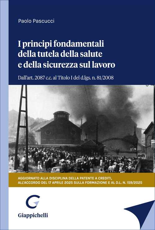 I principi fondamentali della tutela della salute e della sicurezza sul lavoro. Dall’art. 2087 c.c. al Titolo I del d.lgs. n. 81/2008. Aggiornato alla disciplina della patente a crediti e all’accordo Stato-Regioni del 17 aprile 2025 sulla formazione per la sicurezza