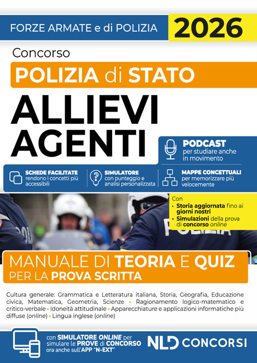 Concorso Polizia di Stato allievi agenti. Manuale di teoria e quiz per la prova scritta