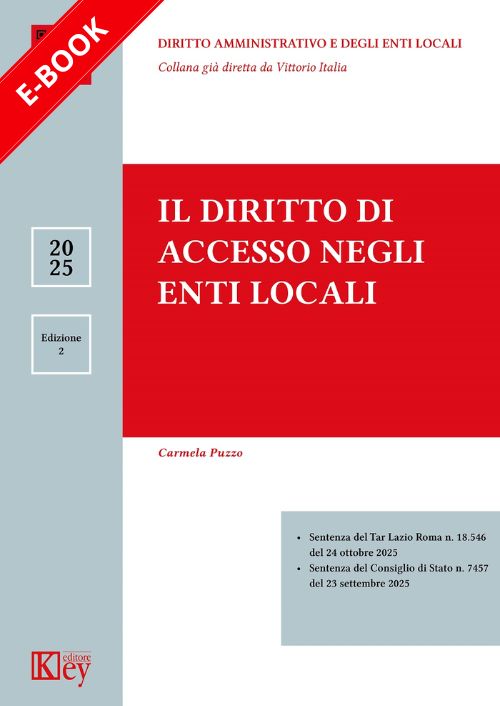 Il diritto di accesso negli enti locali EBOOK