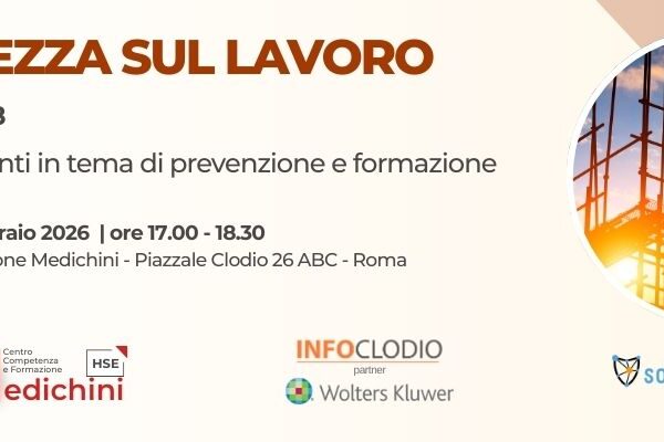 Ciclo di incontri sul tema HSE – Il 20 febbraio l’evento su Sicurezza sul lavoro