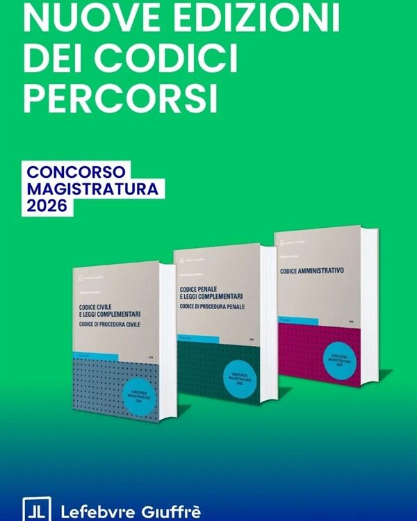 OFFERTA CODICI CIVILE PENALE E AMMINISTRATIVO CONCORSO MAGISTRATURA 2026