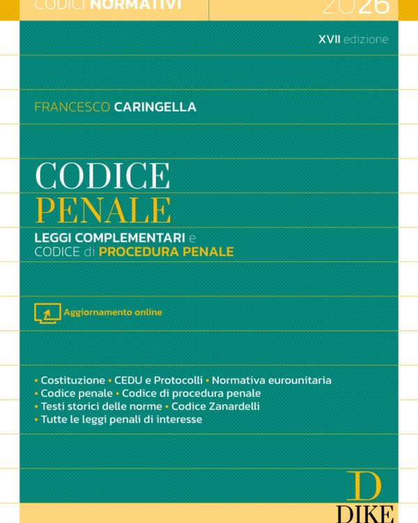 CODICE PENALE MAGISTRATURA 2026 GIUGNO