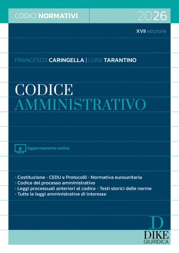 CODICE AMMINISTRATIVO E LEGGI COMPLEMENTARI 2026 GIUGNO