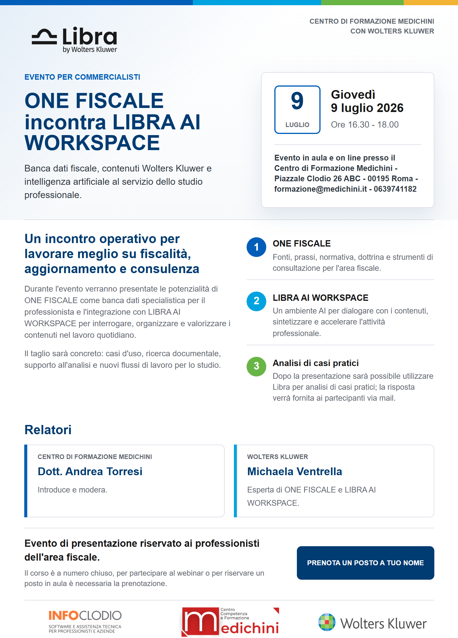 ONE FISCALE incontra Libra Ai Workspace